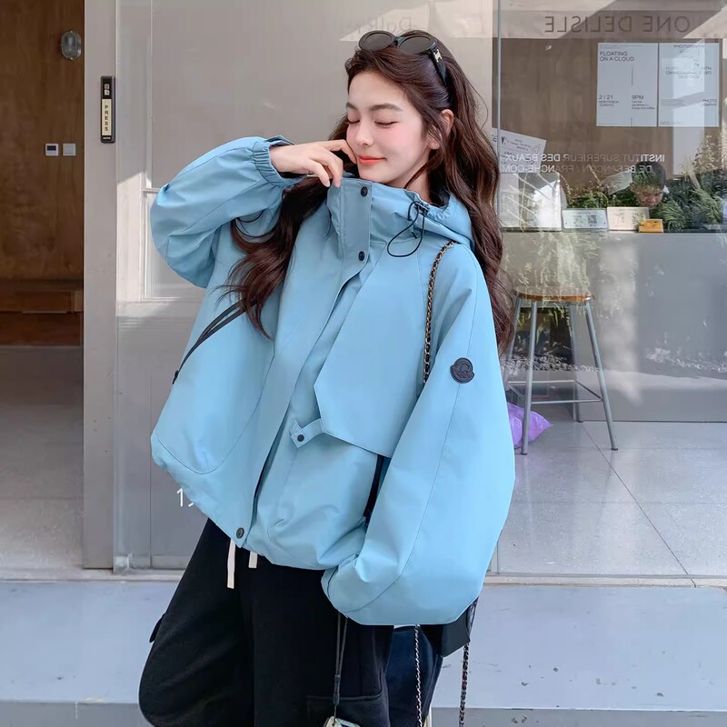 French Rouje Moaks Outdoor Age-Reducing Jacket, Women's Spring New Casual Slim Short Coat