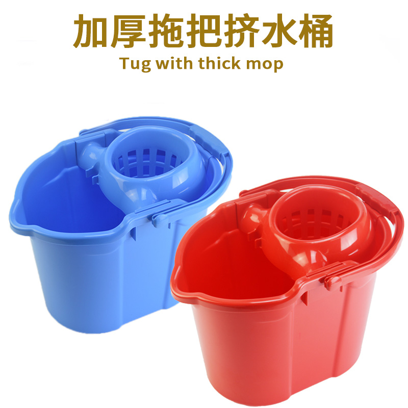 Revitalization thickened mop bucket squeeze bucket wrung out bucket with pulley manual dehydrator dehydrator bucket tow bucket mop bucket