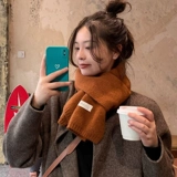 Трикотажный демисезонный универсальный удерживающий тепло шарф, в корейском стиле, изысканный стиль