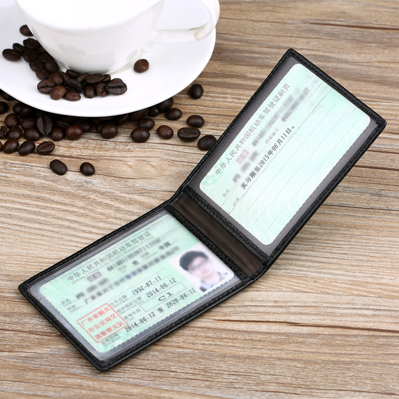 Cowhide Driver's License Leather Leather Male High-end Ultra-Thin Certificate Female Card Bag Motor Vehicle Driving License Driver's License Protection Book