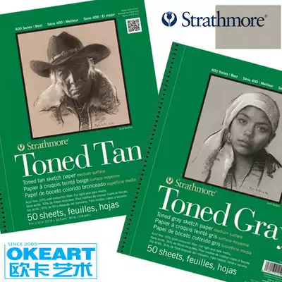 United States imported Strathmore Simo warm brown cold gray sketch color pencil sketch color pencil sketch multipurpose drawing paper