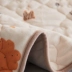 Shu Yisi mùa đông pha lê nhung trải giường đơn mảnh quilted quilted dày mùa đông nệm chống trượt