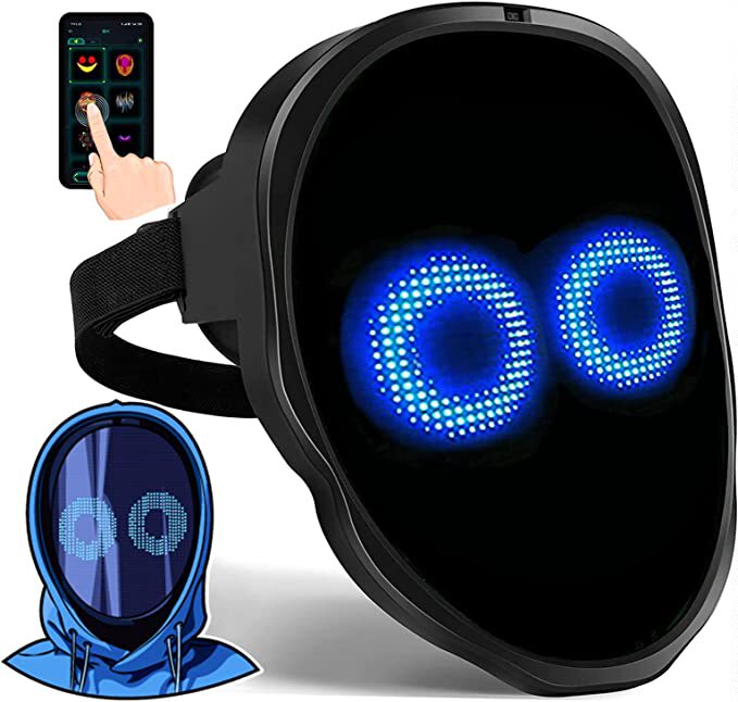 Bluetooth Led Mask Glowing Sichuan Opera Gesture-Changing Face Mask Boywithuke Shining Mask
