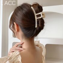 Day Korea Act Acetate Arc Hair grab BAO WEN Big number Grip Clip Disc Hairclip Shark Clip Clip Children Hair-prone and Prone Grip
