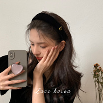 Korean net red autumn and winter 2022 new wide-brimmed velvet headband high skull top niche pressure headband female hairpin