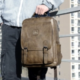 Вместительный и большой рюкзак, ранец для отдыха, сумка для путешествий, из натуральной кожи