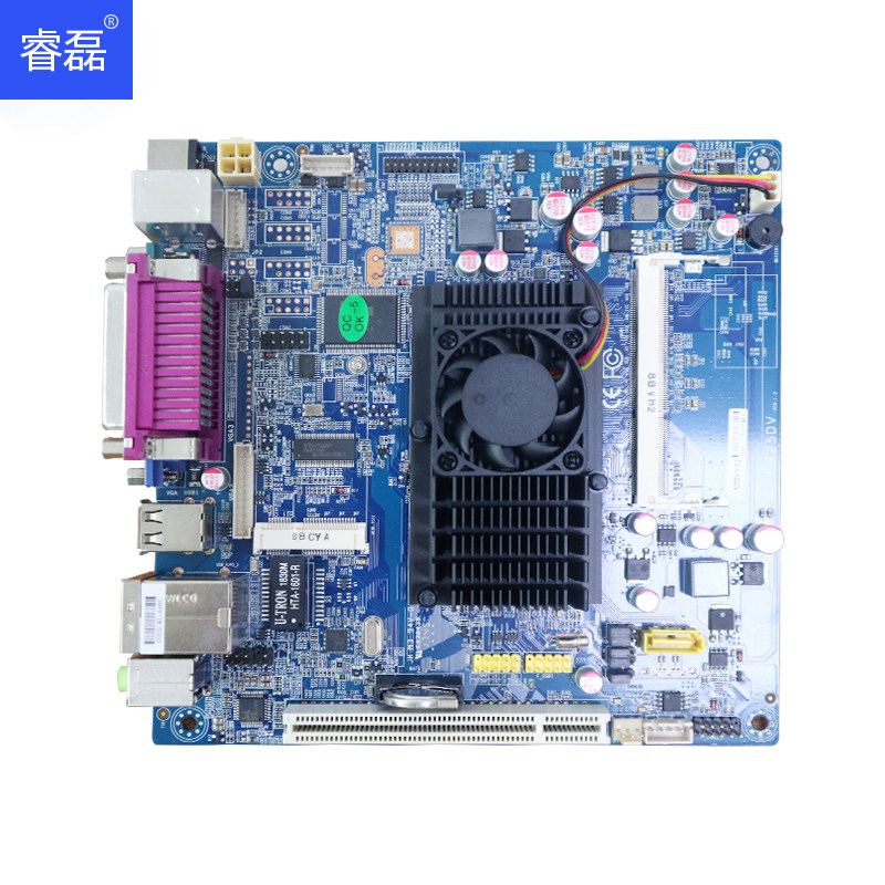 Industrial new Atom D525 dc12v power supply motherboard industrial control motherboard ITX motherboard with PCI motherboard linux