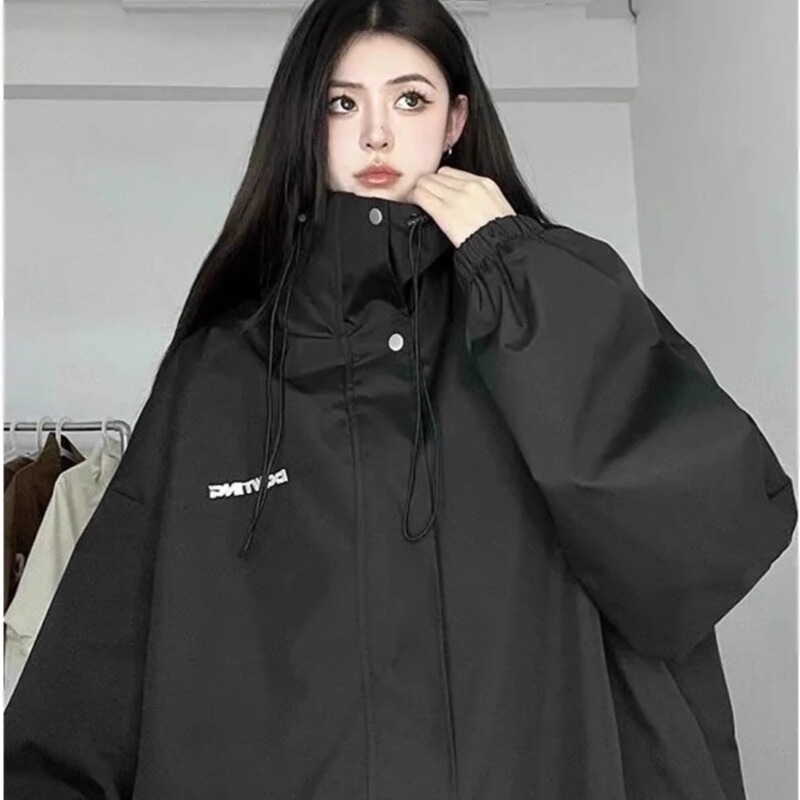 Black Windbreaker Jacket for Women 2025 New Outdoor Windproof and Waterproof Mountaineering Clothing Plus Size for Plus-Size Women 150kg Jacket for Men Black Windbreaker Jacket for Women 2025 New Outdoor Windproof and Waterproof Mountaineering Clothing Plus Size for Plus-Size Women 150kg Jacket for Men