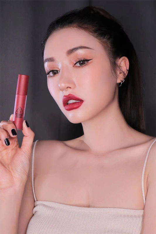 STYLENANDA Official 3CE SOFT Light Matte Lip Gloss Violet Vintage Brick Red NULL SET - Son bóng / Liquid Rouge