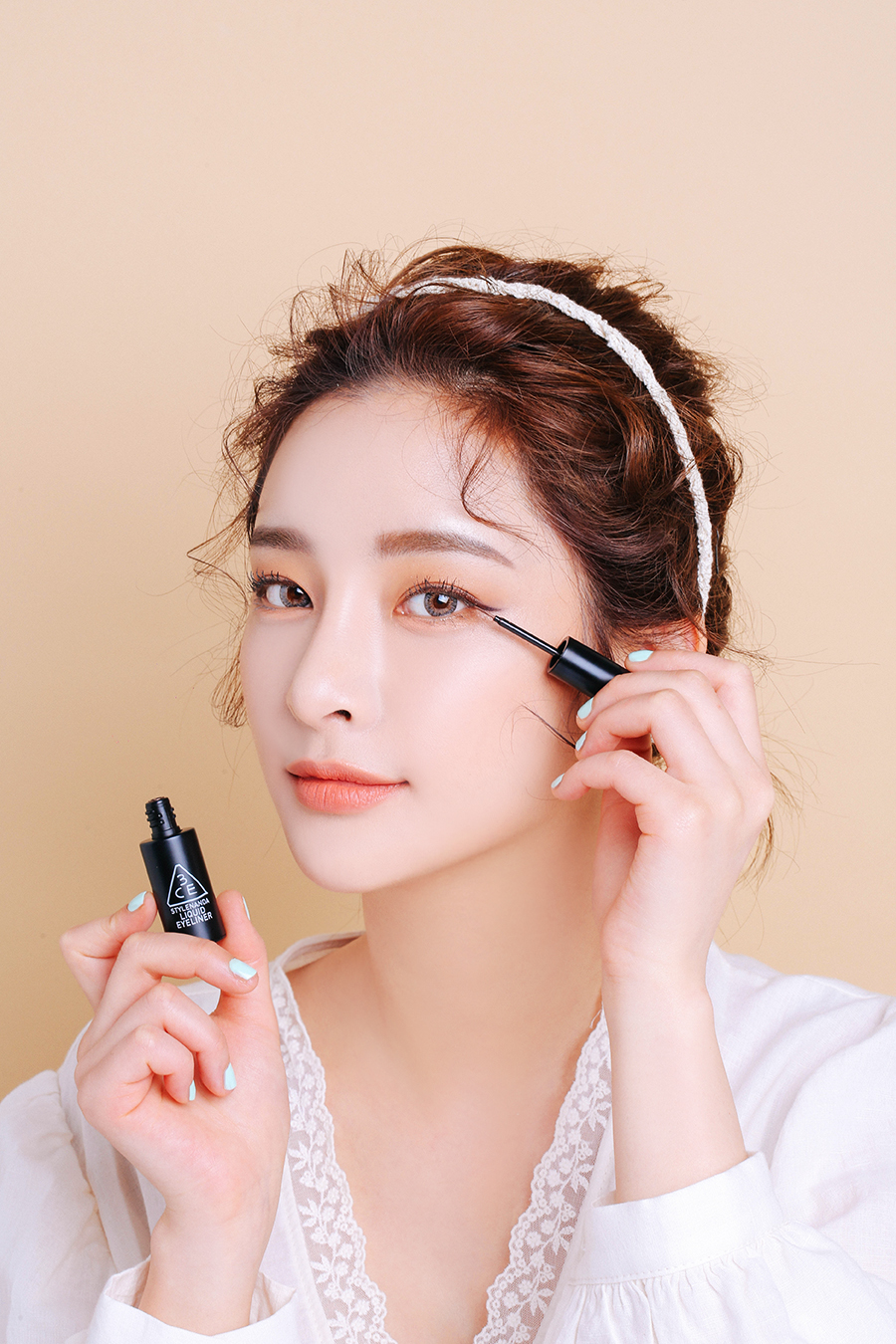STYLENANDA chính thức 3CE LIQUID kẻ mắt không thấm nước và mồ hôi - Bút kẻ mắt kẻ mắt kat von d