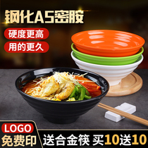 10 packs of commercial noodle bowls special Japanese soup bowls melamine beef ramen big bowls spicy hot bowls plastic bowls