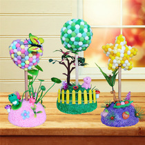 DIY Snowflake Clay Pencil Base Material Bag Children Creative Puzzle Handmade Hair Ball Stickup Toy Pendulum