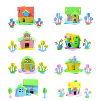 EVA house Construction model Cubism puzzle children handmade materials Kindergarten over home assembled toys