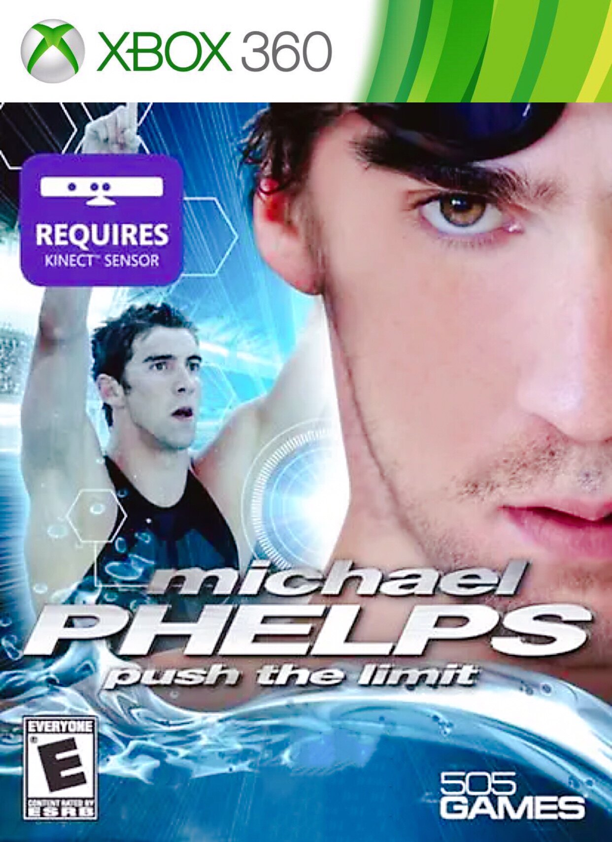xbox360 Game Disc Michael Phelps Competitive Swimming Somatosensory (5 starts with 6)