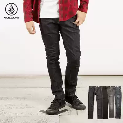 VOLCOM European and American casual three-dimensional cut jeans skateboard street 2X4 DENIM 32
