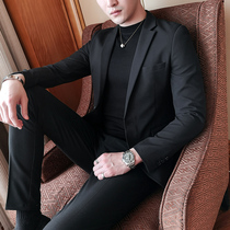 Suit mens suit jacket single suit mens business slim suit jacket mens Korean version of mens casual suit
