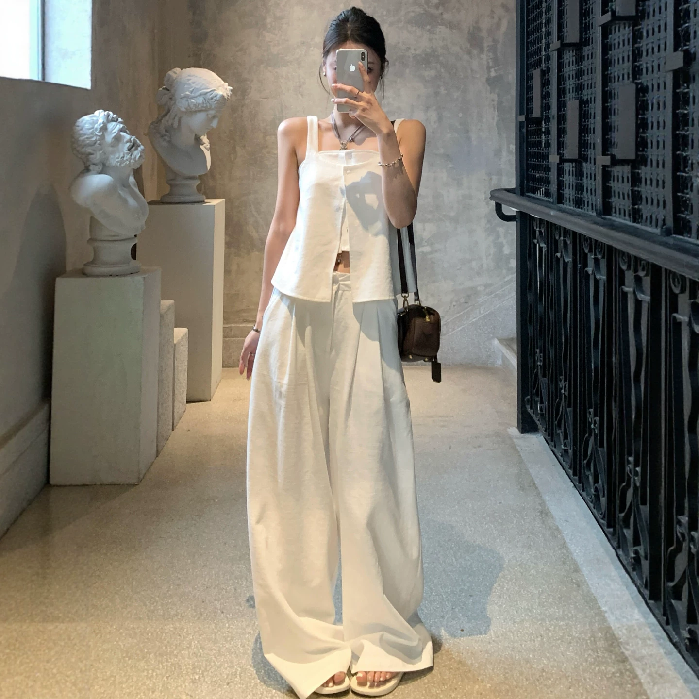 Женский корейский топ‑комплект с чашками, широкая палитра цветов, размеры S–XL