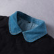 Unisex denim fake collar, versatile shirt, fake collar inside, elegant temperament, collar sweater decoration