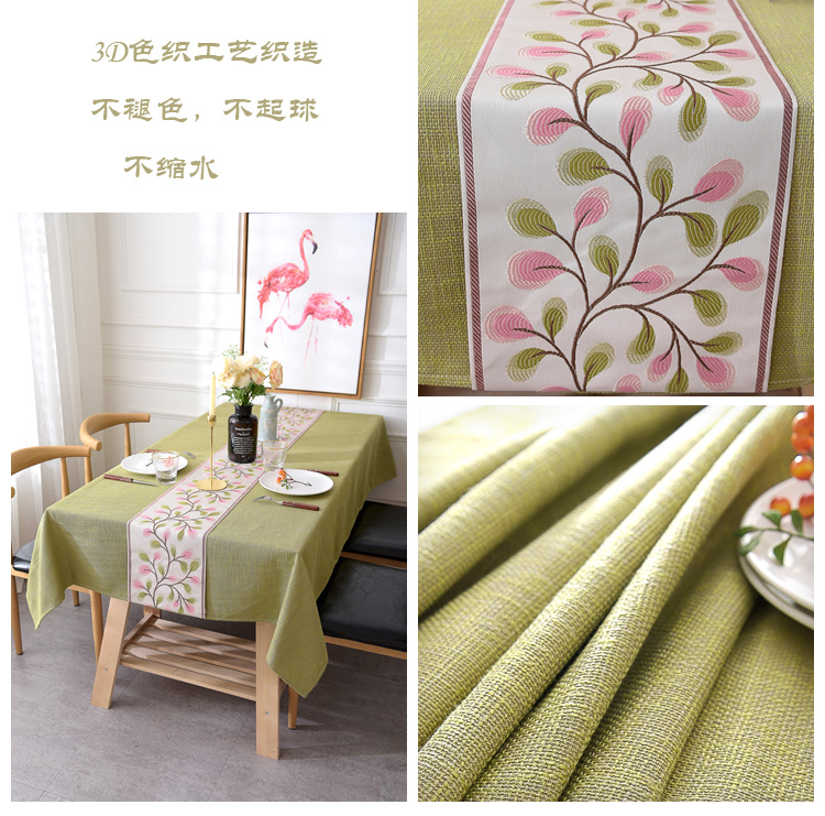 Khăn trải bàn Nhật Bản Bắc Âu vải cotton và vải lanh nhỏ tươi và đơn giản hiện đại khăn trải bàn vải cờ bàn cà phê vải vải gió tùy chỉnh khăn lót chén dĩa