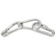 304 stainless steel spring buckle carabiner hoist chain connection buckle safety insurance buckle buckle rope buckle hook