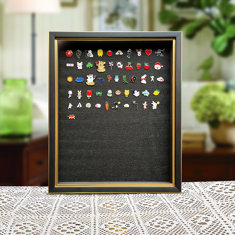 Badge Display Frame Picture Frame Medal Mounting Metal Brooch Bubble Mart Commemorative Medal Storage Box Photo Frame