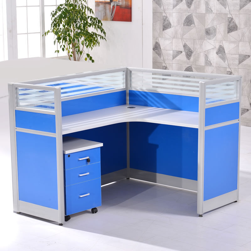Office furniture desk and chair combination modern screen desk 4 staff staff corner staff table card slot table and chair