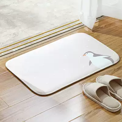 Bathroom cosmetic room entrance floor mat absorbent door mat toilet non-slip mat bathroom mat bedroom thickened carpet