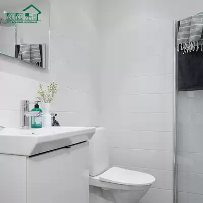 Kitchen and bathroom wall tiles Nordic style tiles black and white kitchen powder room bathroom toilet Matt solid color glazed tiles