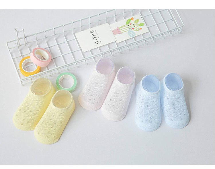 Vớ trẻ em cotton thoáng khí bé mùa xuân và mùa thu chàng trai và cô gái phần mỏng vớ vớ lưới 1-3-5-7-9-12 tuổi
