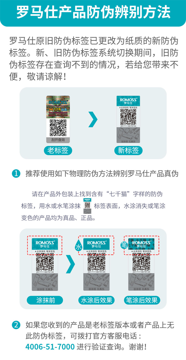 罗马仕 LED屏幕显示 20000毫安充电宝 图17