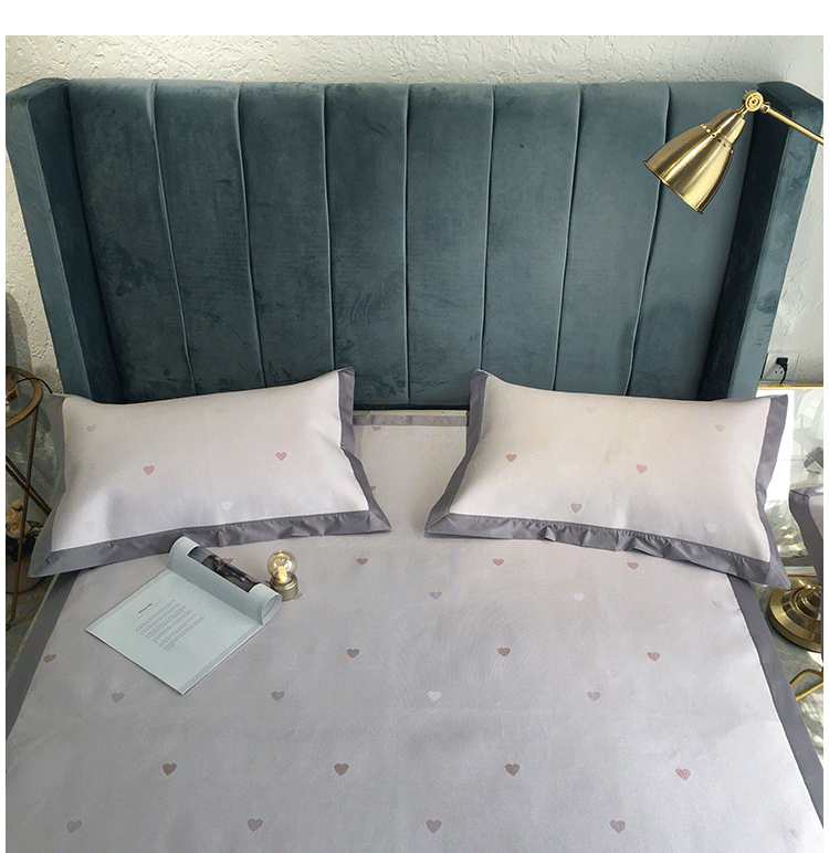 Thảm lụa ba mảnh giường 1,8 m Han Fang thảm y tế 1,5m1,2 trẻ em có thể giặt gấp điều hòa mat - Thảm mùa hè chiếu nằm điều hòa