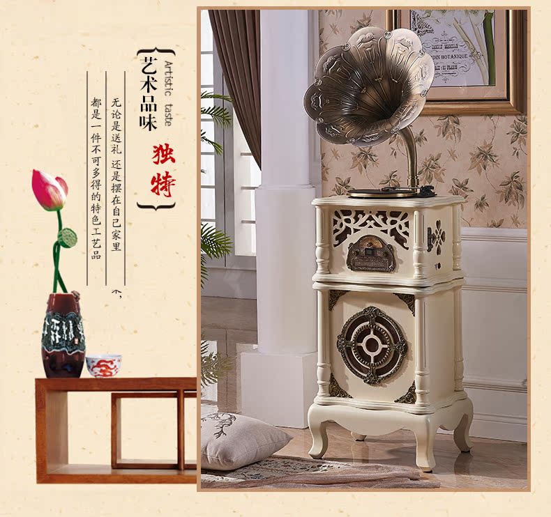 máy nghe nhạc đĩa than victrola Ming 167 máy ghi âm cổ điển retro máy ghi âm retro loa lớn âm thanh phòng khách hộ gia đình ghi âm châu Âu - Máy hát đầu đĩa than denon dp 3000