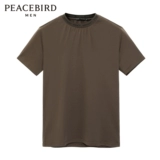 [Тот же стиль в торговых центрах] PEACEBIRD Мужская новинка 2020 года, повседневная мужская футболка из чистого хлопка с короткими рукавами B1DAA3E30