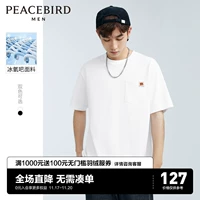 Taiping Bird Men's Men's 2023 Summer Bing Oxygen Bar Little Tiger Pocket T Trend Мужчина T Fashion Athletic Ins9