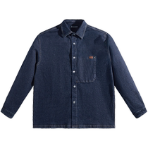 PEACEBIRD Mens 2024 Autumn New Loose Denim Shirt Mens B1CHE3223