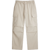 (Same style as Wang Hedi) PEACEBIRD Mens 24 Spring New Straight Paratrooper Pants Cargo Pants B2GLE1130