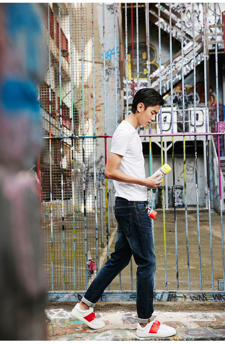 Jeans pour jeunesse PEACEBIRD en coton pour été - Ref 1480522 Image 26