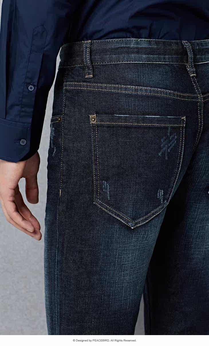 Jeans pour jeunesse PEACEBIRD en coton pour hiver - Ref 1480518 Image 32