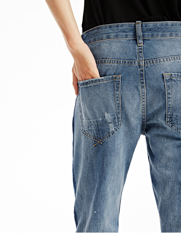 Jeans pour jeunesse PEACEBIRD en coton pour été - Ref 1461585 Image 37