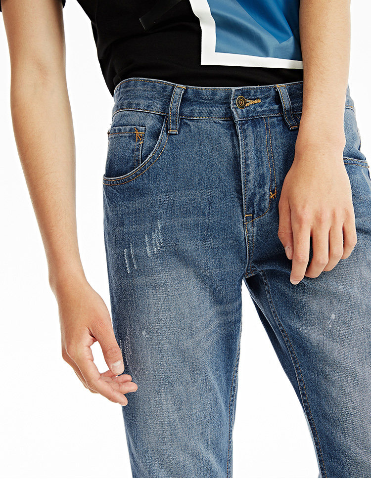 Jeans pour jeunesse PEACEBIRD en coton pour été - Ref 1461585 Image 35