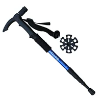 Máy ảnh nghiêng máy ảnh kỹ thuật số DSLR gắn máy ảnh Yuntai bốn phần cong xử lý cực trekking - Gậy / gậy gậy cho người khiếm thị