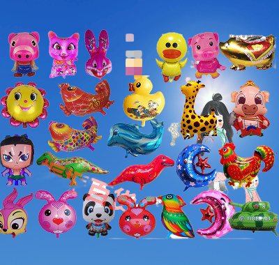Aluminum Film Balloon Cartoon Balloon Plane New Horse Rooster Ball Flying Empty Child Styling Ball