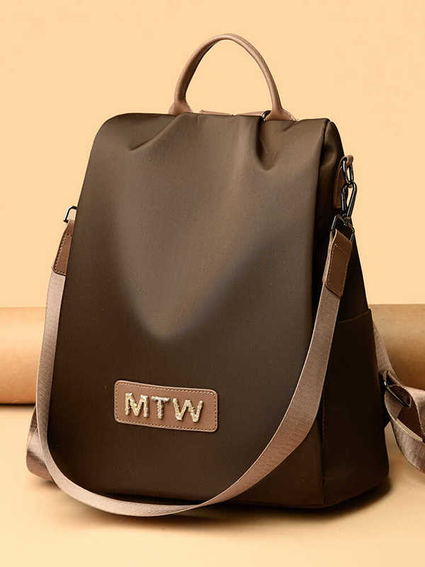 Authentic American Mk Jessie Oxford Cloth Backpack for Women 2026 New Model Single Shoulder/Double Shoulder Dual-Use Lightweight Backpack