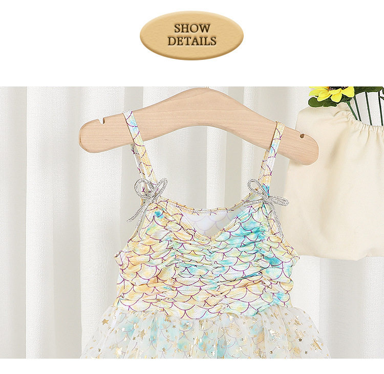 Купальный костюм / плавки 2023儿童沙滩泳衣宝宝公主小童可爱女童可爱泳装女童游泳衣夏装