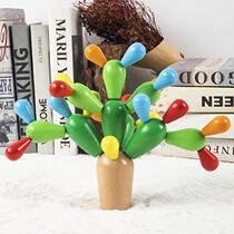 The wood cactus cactus split into the Mungs early teaching intellectual training childrens toys 1 - 2 years old 3 baby
