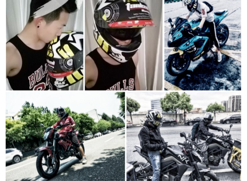 Xe tăng Mũ bảo hiểm nam Mũ bảo hiểm đầy đủ Đôi ống kính Phụ nữ Bốn mùa hè Chống sương mù đầy đủ Đầu máy xe máy Mũ bảo hiểm - Xe máy Rider thiết bị đồ bó gối