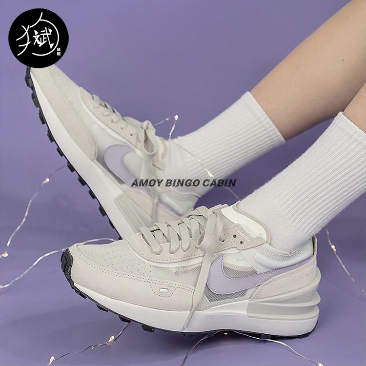 Nike Waffle One Small Sacai Women's Retro Sports Casual Running Shoes Dc2533-101