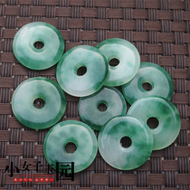 DIY accessories 28mm floating flower safety buckle jade pendant bracelet corsage hairpin accessories material
