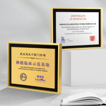 Aluminum Alloy Authorisation Card Medal Metal Upscale High Agent Certificate Dealer Bronze Gold Leaf Plaques Custom Set