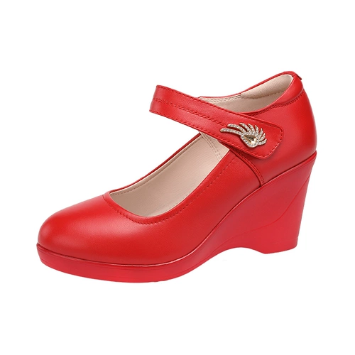 Высокая обувь на платформе, танцующие комфортные туфли для матери, коллекция 2023, мягкая подошва